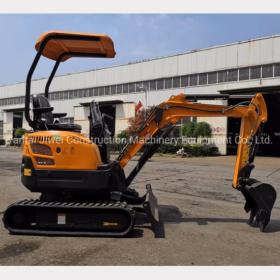 1t 2t Mini Escavadeira Hidráulica com esteira de borracha importada
