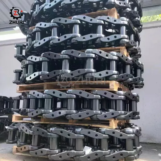 A máquina escavadora de forjamento fechada parte a corrente de borracha da placa da esteira de borracha para Caterpillar